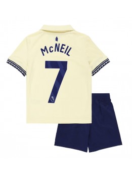 Billige Everton Dwight McNeil #7 Bortedraktsett Barn 2025-26 Kortermet (+ Korte bukser)